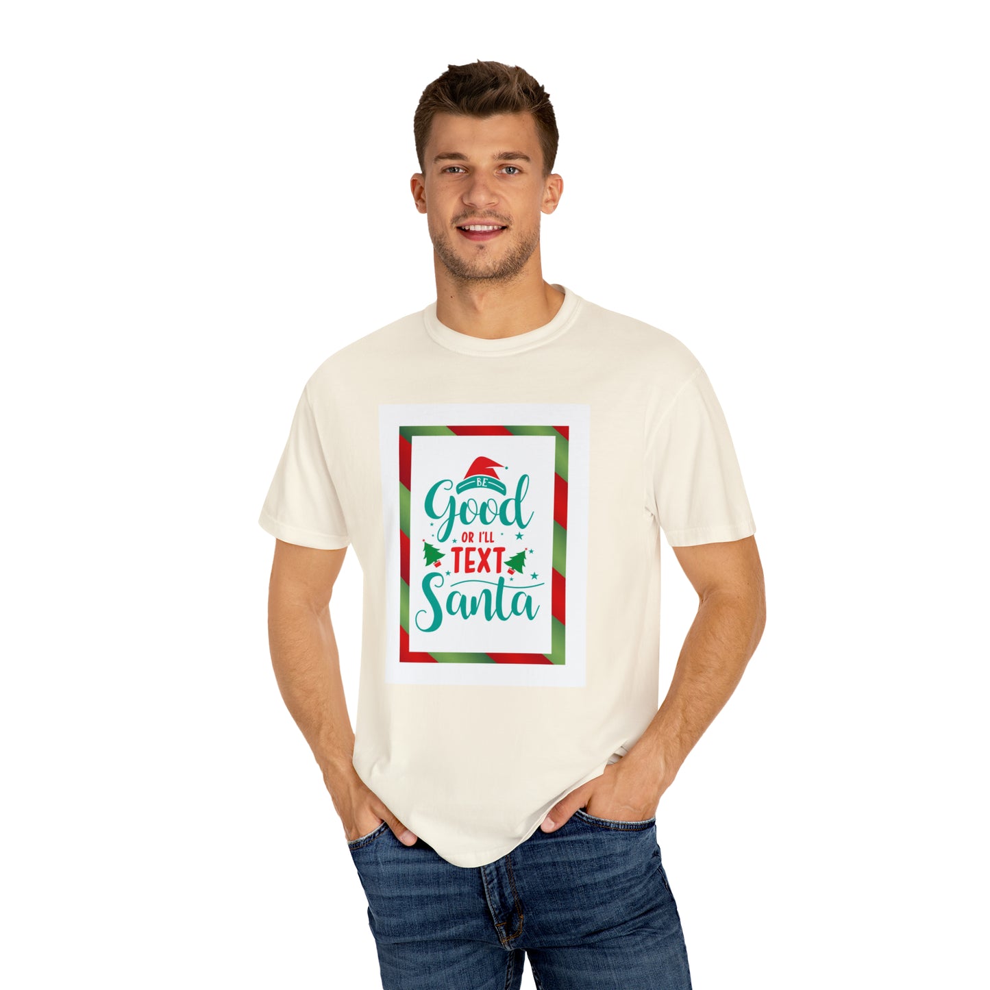 Christmas T-shirt - Be Good Or I'll Text Santa