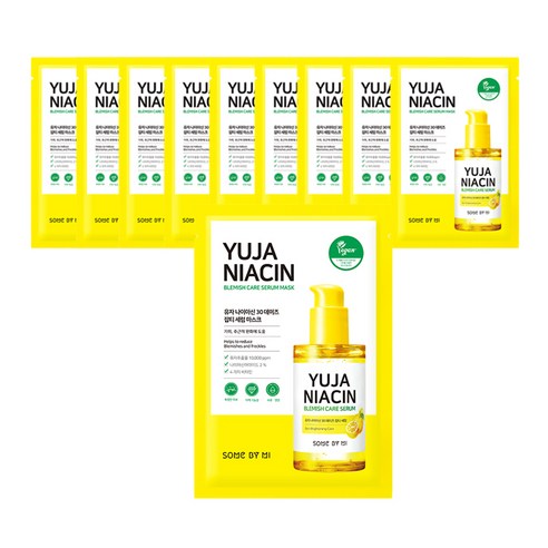 [SomeByMi] YUJA NIACIN 30 DAYS CARE SERUM MASK  X 10pcs