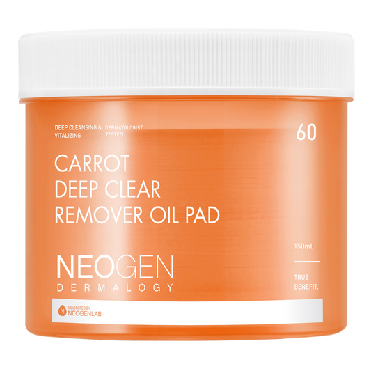 [NeoGen] DERMALOGY CARROT DEEP CLEAR OIL PAD 150ML (60 PADS)